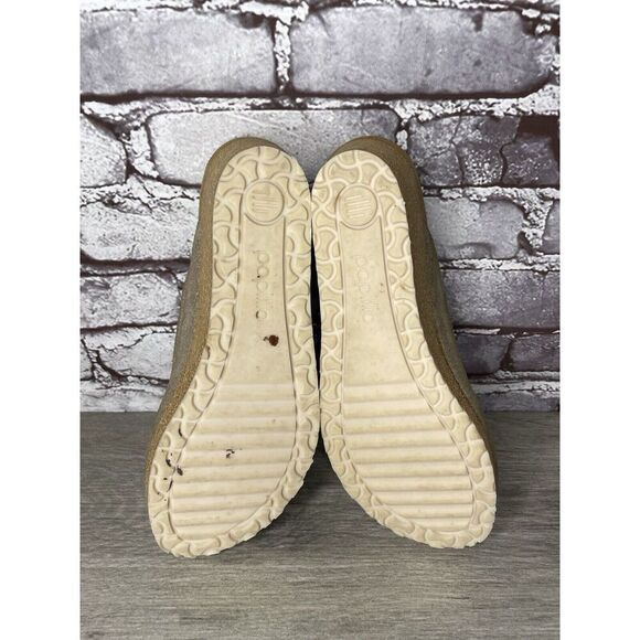 Papillio Birkenstock Metallic Silver Shimmer Cork Wedge Slide Sandals Women 40EU - Picture 15 of 16